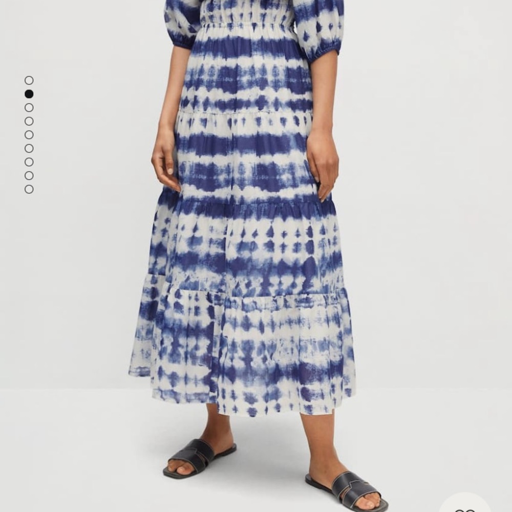 NWT Mango Tie Dye Dress in Dusk S Small
